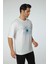 Baskılı Oversize Bisiklet Yaka T-Shirt 4