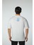 Baskılı Oversize Bisiklet Yaka T-Shirt 5
