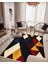 Modern Geometrik Desenli Halı – Yıkanabilir, Bebek ve Evcil Hayvan Dostu, Kaymaz Taban 3