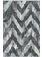 Modern Zigzag Desenli Halı – Gri & Siyah | Kaymaz, Yıkanabilir, Ince Dokulu 1