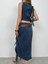Fırfır Detay Denim Bluz 3