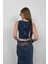 Fırfır Detay Denim Bluz 4