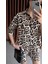 Poplin Leopar Şort-Gömlek Takım 3