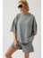 Oversize Lazer Kesim Bisiklet Yaka T-Shirt 1