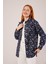 Eskitme Görünümlü Denim Mavi Gömlek 5