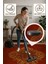 Makinede Yıkanabilir Kaymaz Halı – Osmanlı Desenli Bordo Altın | Dar Alanlara Uygun | 80 x 150 3