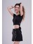 Kadın Siyah Bağlamalı Crop Bluz – Modern ve Cesur Yaz Stili 4