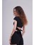 Kadın Siyah Bağlamalı Crop Bluz – Modern ve Cesur Yaz Stili 5