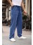 Relaxed Fit Yazlık Erkek Pantalon Kot Mavi 2
