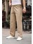 Relaxed Fit Yazlık Erkek Pantolon Bej 2