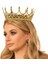 Taşlı Rönesans Kostümlü Kraliyet Ortaçağ Altın Kraliçe Prenses Tacı 1