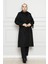 Kolu Kemer Detaylı Trençkot-Siyah 3