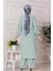 Yırtmaç Detaylı Tunik Pantolon Takım-Mint Yeşili 5