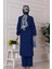 Yırtmaç Detaylı Tunik Pantolon Takım-Lacivert 5