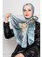 Versace Desenli Hint Ipeği Şal-Mint Yeşili 1