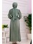 Kolu Volanlı Simli Alya Abiye-Yeşil 5