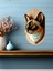 12 x 18 cm 3D Görünümlü Kedi Mdf Duvar Dekoratif 1