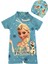Kız Çocuk Frozen Desen Boneli Tulum Mayo 1