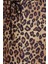 Beli Bağcıklı Leopar Desenli Etek-Hardal 4