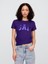 Kadın Mor Gap Logo T-Shirt 1