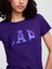 Kadın Mor Gap Logo T-Shirt 3