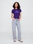 Kadın Mor Gap Logo T-Shirt 4