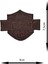 Ütü ile Yapışan Arma - Patch - Harley Davidson (Kahverengi) Modeli (7,5cm x 9cm) 1