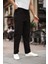 Relaxed Fit Yazlık Erkek Pantolon Siyah 2
