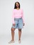 Kadın Mavi 8" Mid Rise '90S Loose Denim Bermuda Şort 5