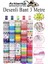 Renkli Desenli Bant 12 Adet 18MM x 3 Metre Dekoratif Desenli Bant Farklı Renklerde Gönderim Yapılmaktadır Desenli 1
