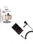 JH-043 Cep Telefonu Için 3.5 mm Jack Girişli Youtuber Yaka Mikrofonu 3