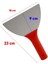 Plastik Saplı Metal Spatula Sıva Duvar Macun Boya Kazıma Ispatulası 18 cm Takılabilir Sap 2