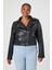 F21 Plus Size Suni Deri Ceket 6