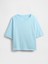 Kadın Açık Mavi Relaxed Gap Logo Terry T-Shirt 2