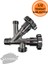 Dual Taharet Musluğu – Çift Vanalı, 3/4” & 3/8” Çıkışlı, 1/2” Tesisat Bağlantı 2