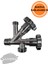 Dual Taharet Musluğu – Çift Vanalı, 3/4” & 3/8” Çıkışlı, 1/2” Tesisat Bağlantı 4