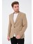 Erkek Slim Fit Blazer Ceket Bej 2