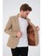 Erkek Slim Fit Blazer Ceket Bej 3