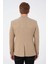 Erkek Slim Fit Blazer Ceket Bej 5