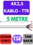 Öznur 4x2,5 Ttr Kablo Metre Seçenekli (Beyaz) 1