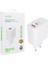 WK-21446 S11-UC 25 Watt 3.0 Amper Type-C + USB Telefon Şarj Başlık Adaptörü 1
