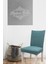 Mint Yeşili Çubuk Desen Jakarlı Esnek Yıkanabilir Lastikli 1 Adet 45 x 45 x 60 Boyutunda Sandalye Kılıfı 1