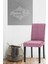 Indigo Çubuk Desen Jakarlı Esnek Yıkanabilir Lastikli 1 Adet 45 x 45 x 60 Boyutunda Sandalye Kılıfı 1