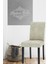 Taş Gri Çubuk Desen Jakarlı Esnek Yıkanabilir Lastikli 1 Adet 45 x 45 x 60 Boyutunda Sandalye Kılıfı 1