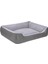 Bravo Duo Köpek Yatağı Gri/gri Peluş Xl 105X80CM Gnzrz 2