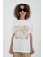 Ekru Bej Joyful Baskılı Tshirt 4