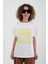 Ekru Sarı Joyful Baskılı Tshirt 4