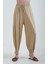 Koyu Bej Paça Pileli Modal Pantolon 3