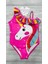 Pembe Zeminli Renkli Fırfırlı Tek Omuz Askılı Unicorn Baskılı Kız Çocuk Mayo – Yazlık Tatil ve Havuz Aktiviteleri Için Cıvıl Cıvıl Desenli Eğlenceli Yüzme Kıyafeti (2-8 Yaş Arası) 1