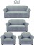 Dokuma Jakar Koltuk Örtüsü 3 2 1 1.lastikli, Esnek, Yıkanabilir Koltuk Örtüsü Renk Gri 4lü Paket 1